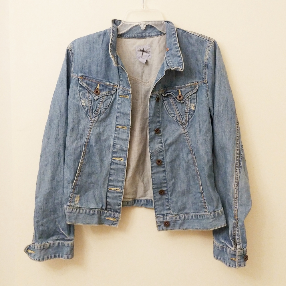 Lucky Brand Blue Denim Jean Jacket Size L